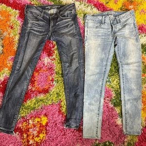 American Eagle super low rise jegging - 2 pair